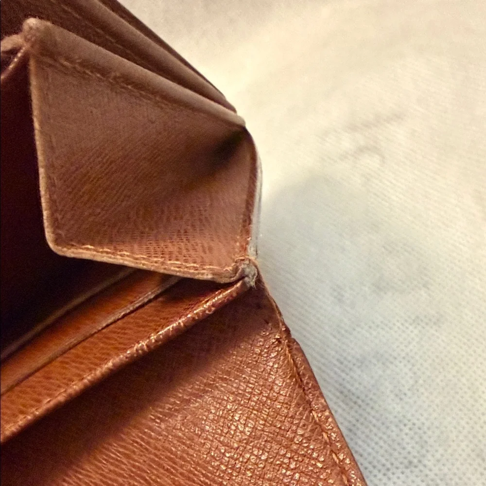 Louis Vuitton Brown Monogram Sarah Wallet Long Vintage